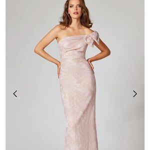 Teri Jon One Shoulder With Bow Gown